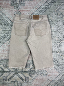 Vintage 80s Tan Levi’s Cutoff Jeans (31)
