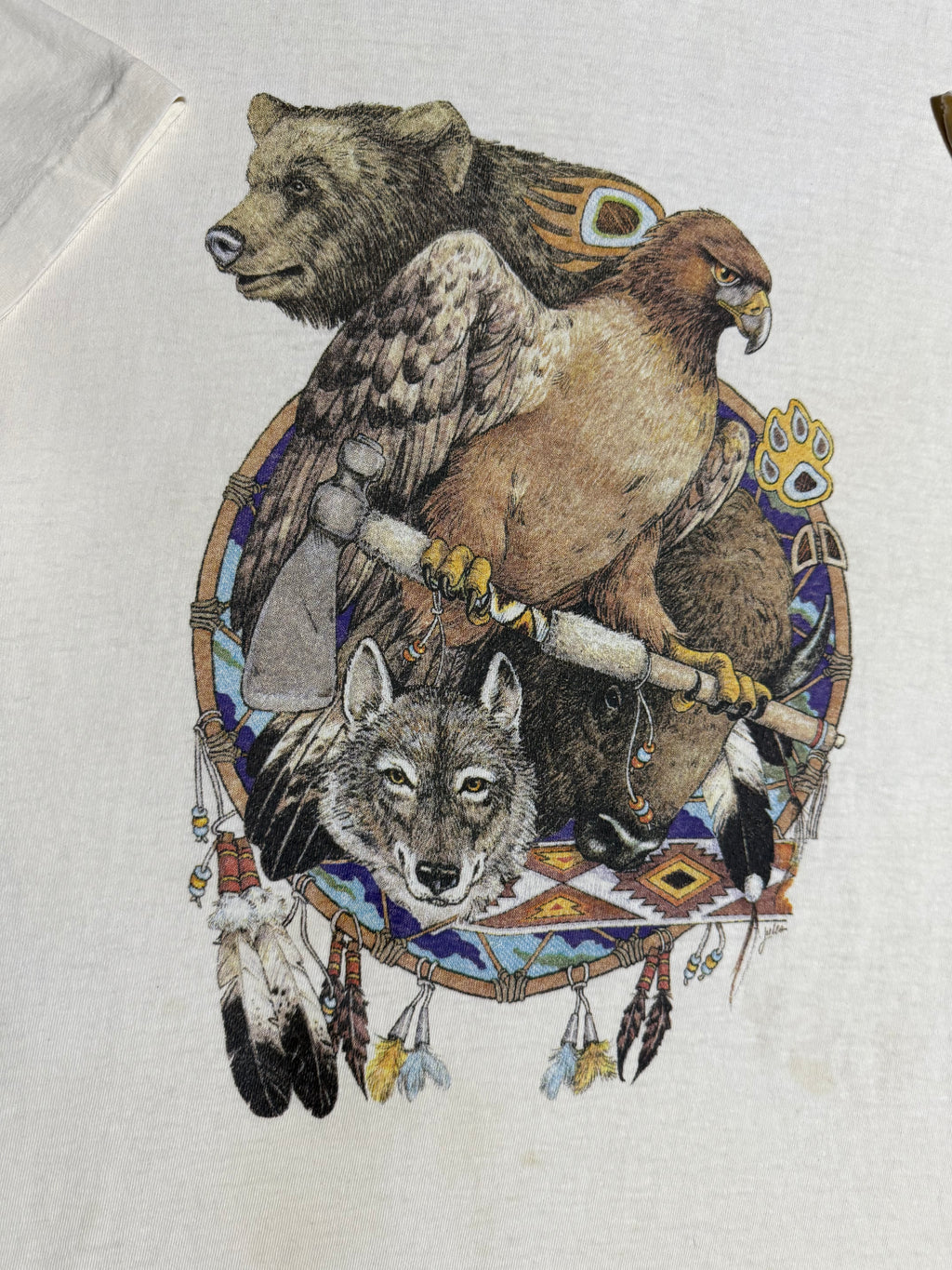 Vintage 90s Nature Dream Catcher Shirt (XL)