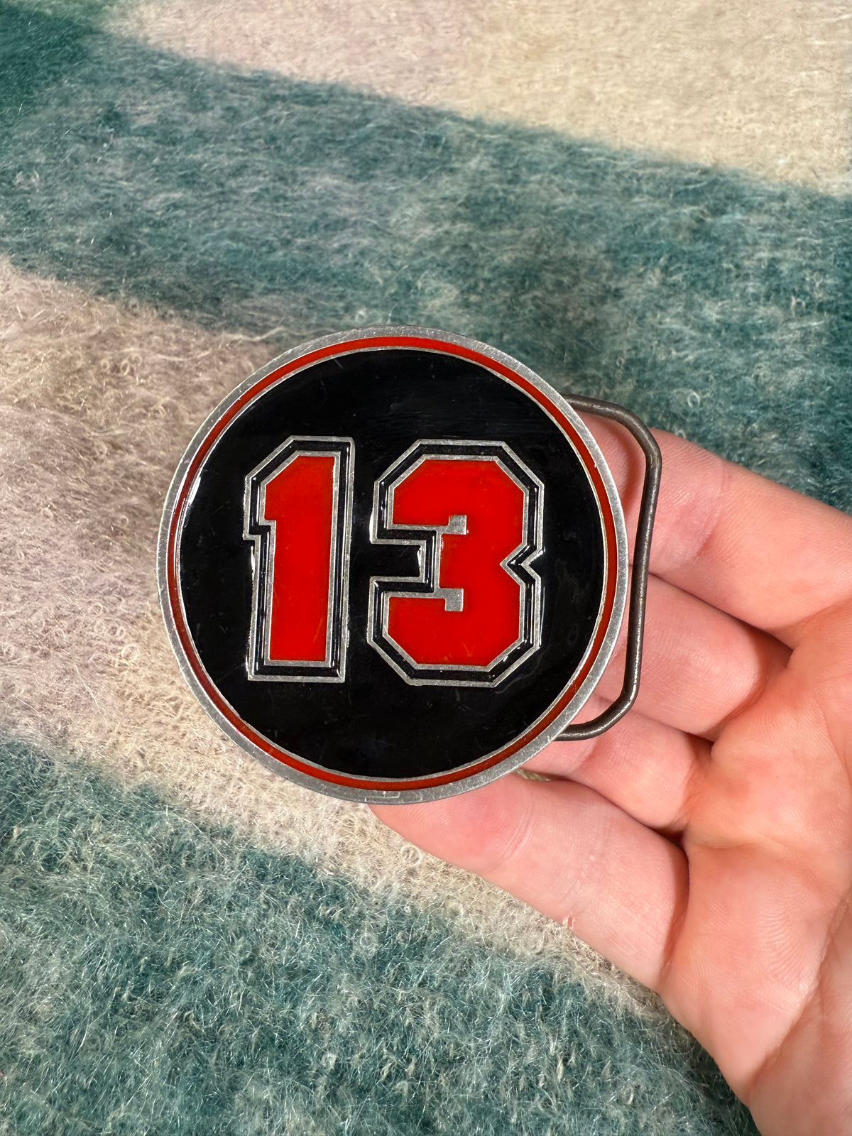 Vintage 13 Belt Buckle