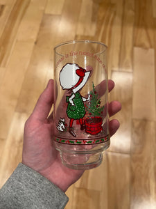 Lot of 2 Vintage 70s Coca Cola Christmas Glasses