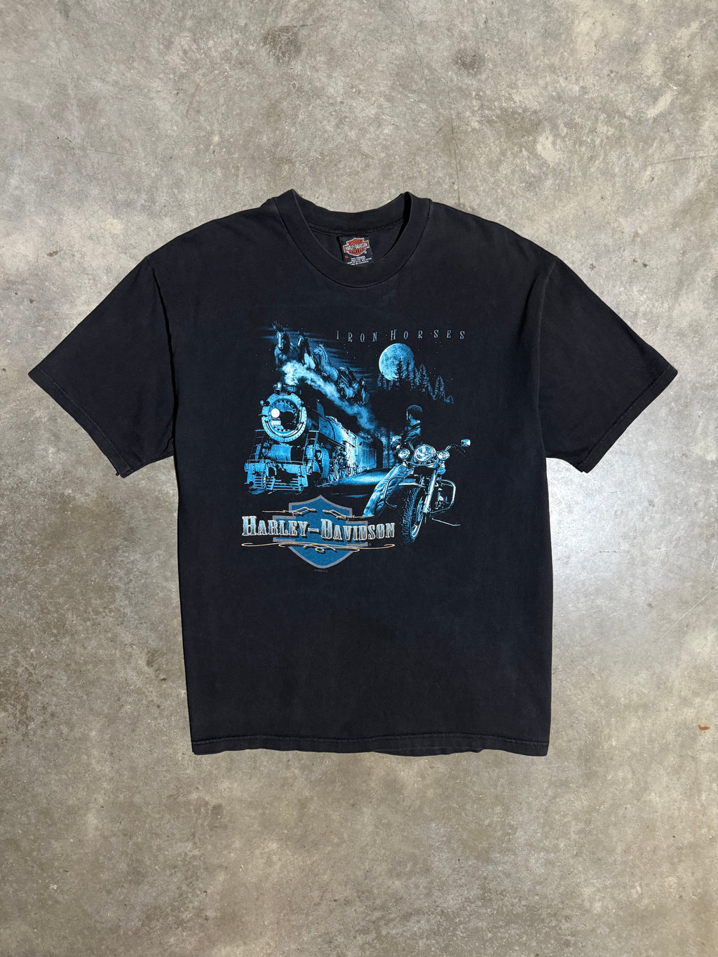 Vintage 2000 Harley Davidson Iron Horses T-Shirt (XL)