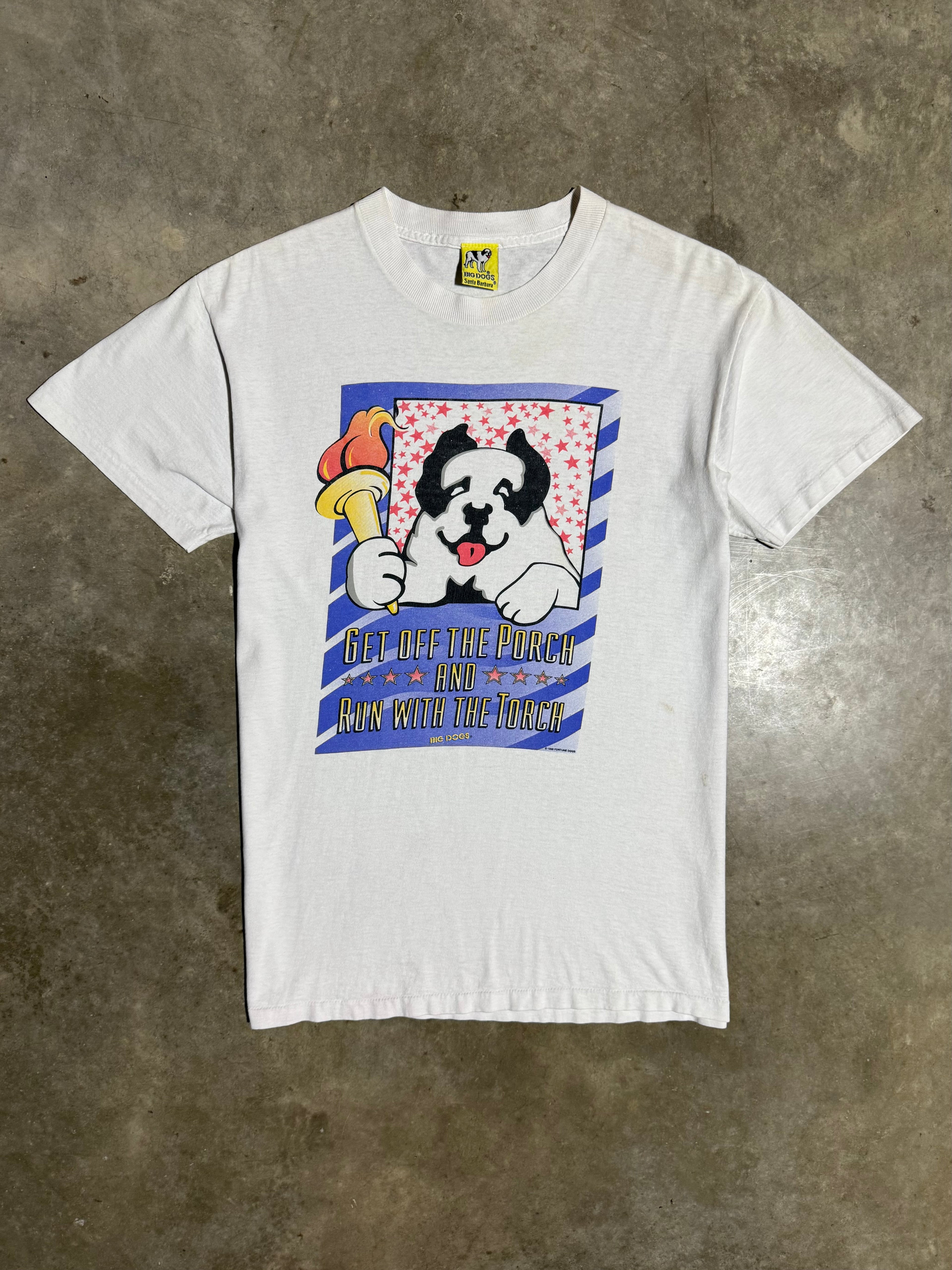 Vintage 1995 Big Dogs Olympics T-Shirt (M)