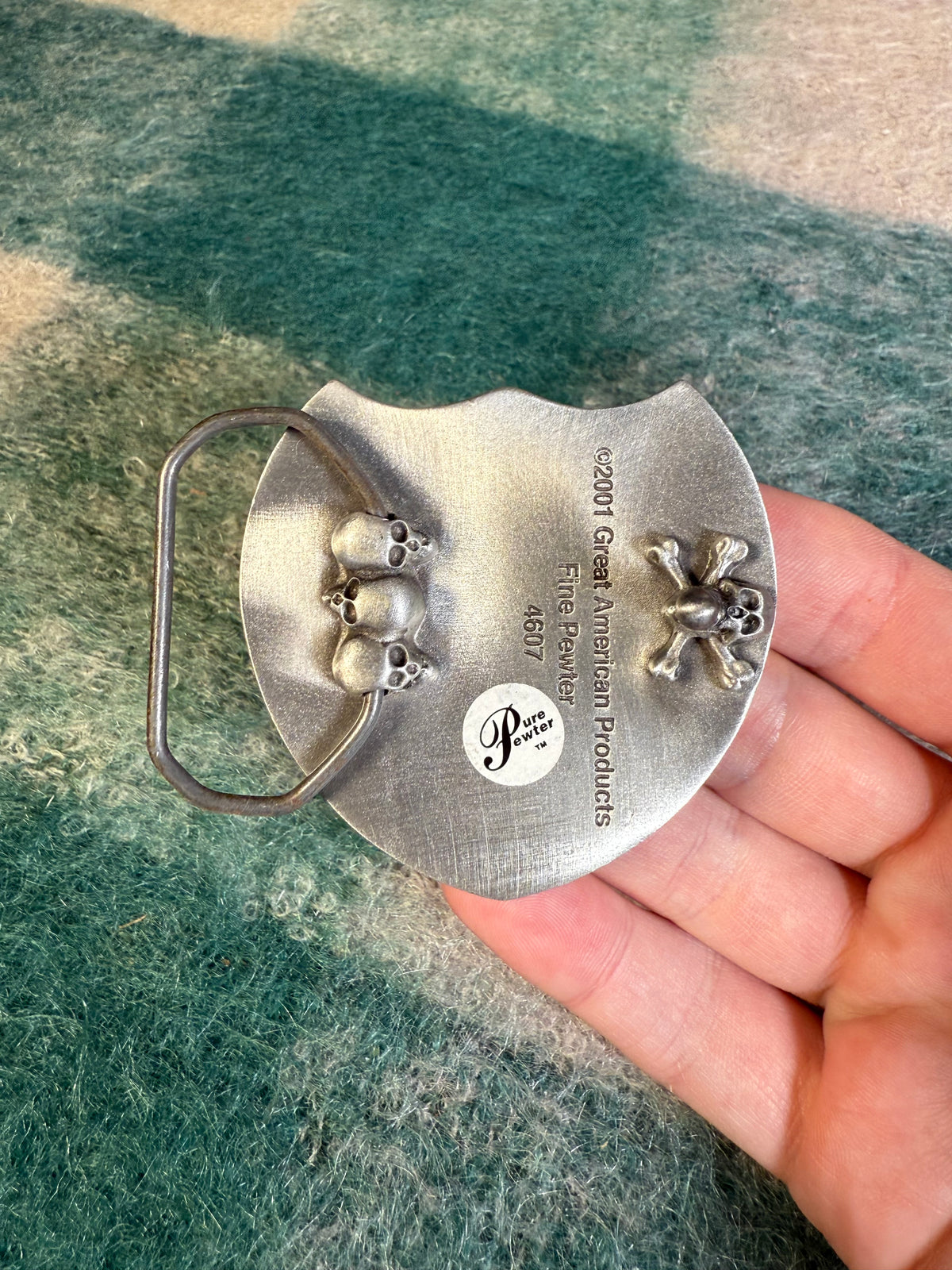 Vintage 2001 Highway 666 Belt Buckle