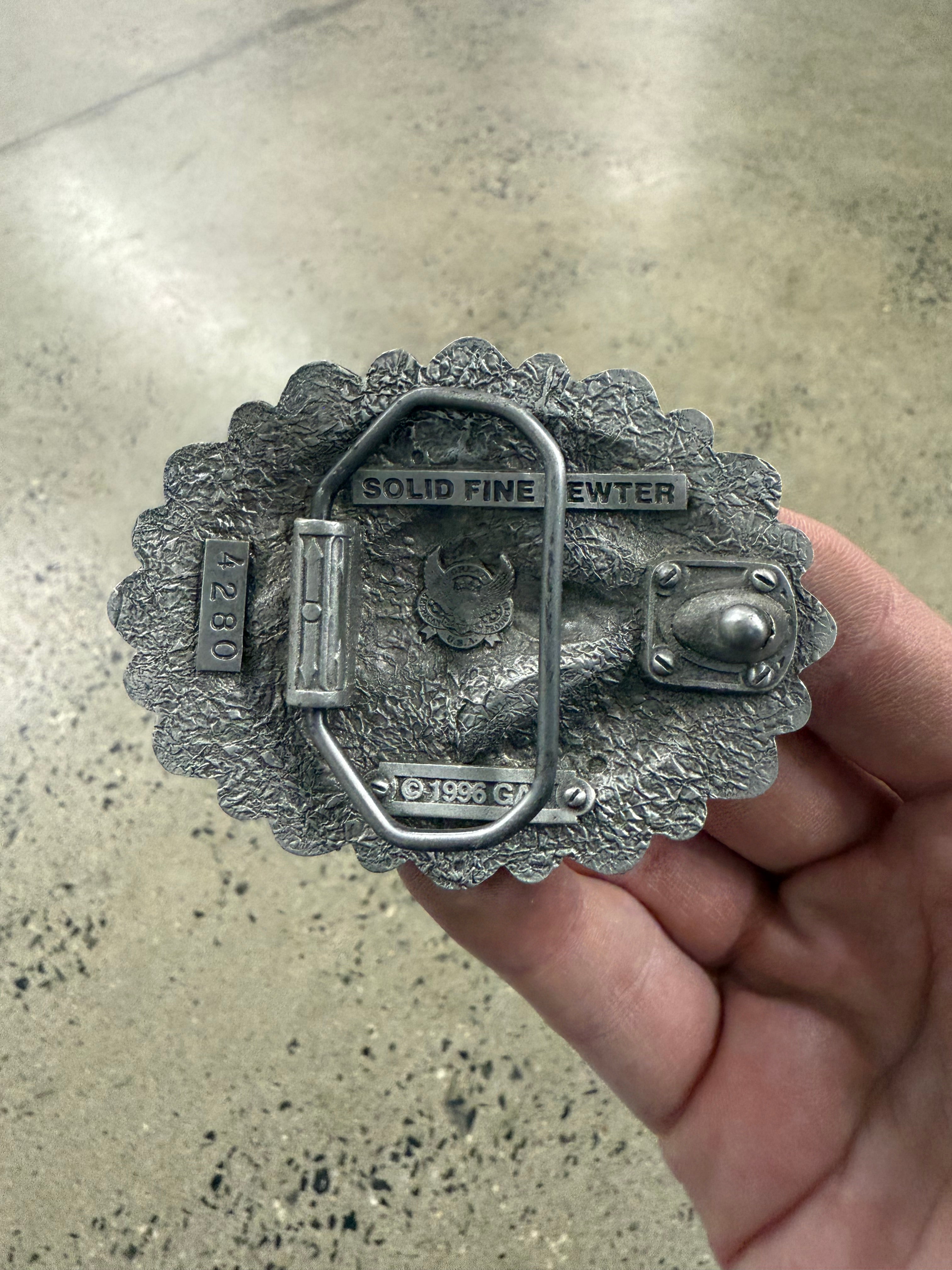 Vintage Wolf Head Belt Buckle