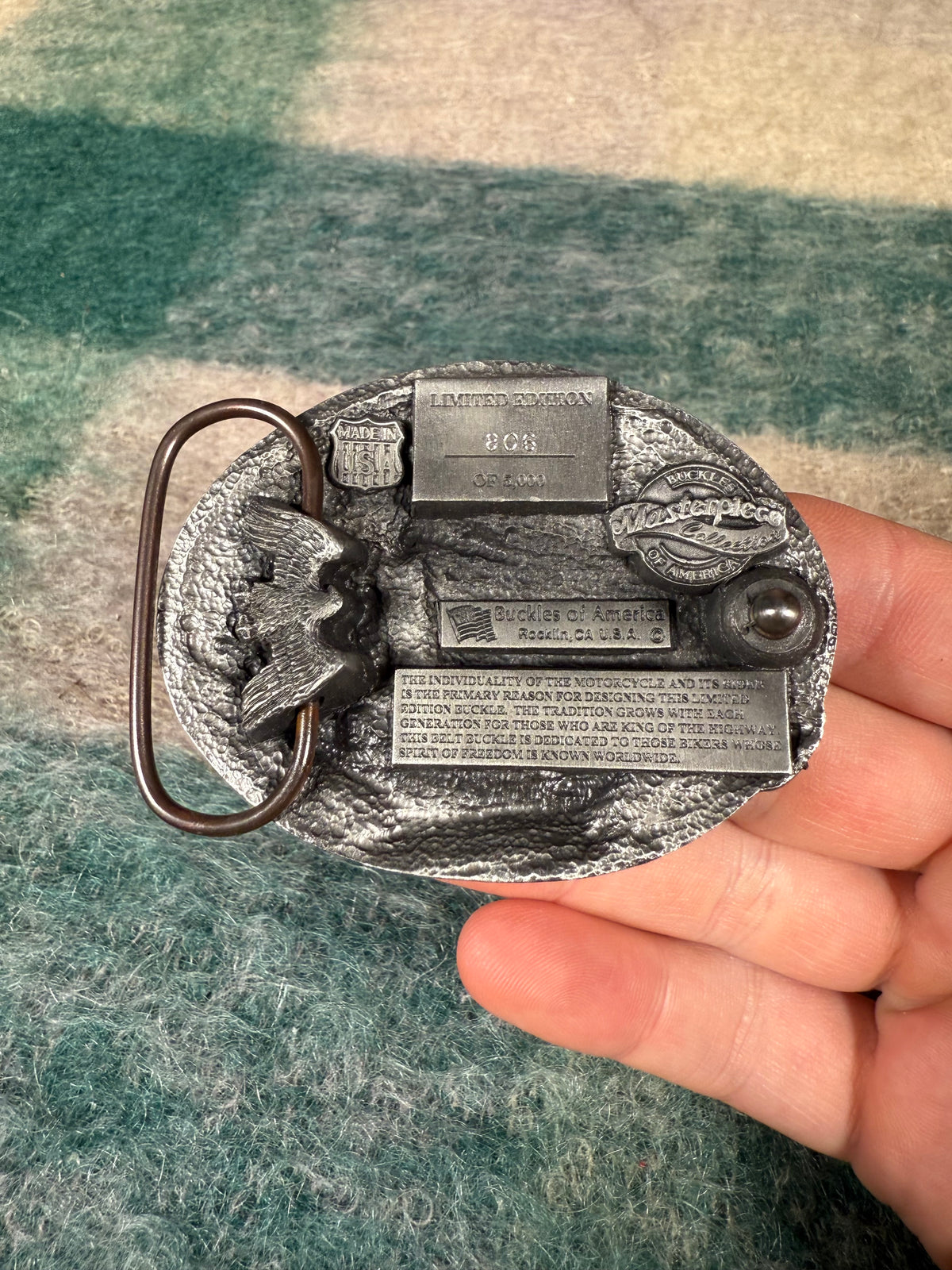 Vintage Bikers of the World No Color Belt Buckle