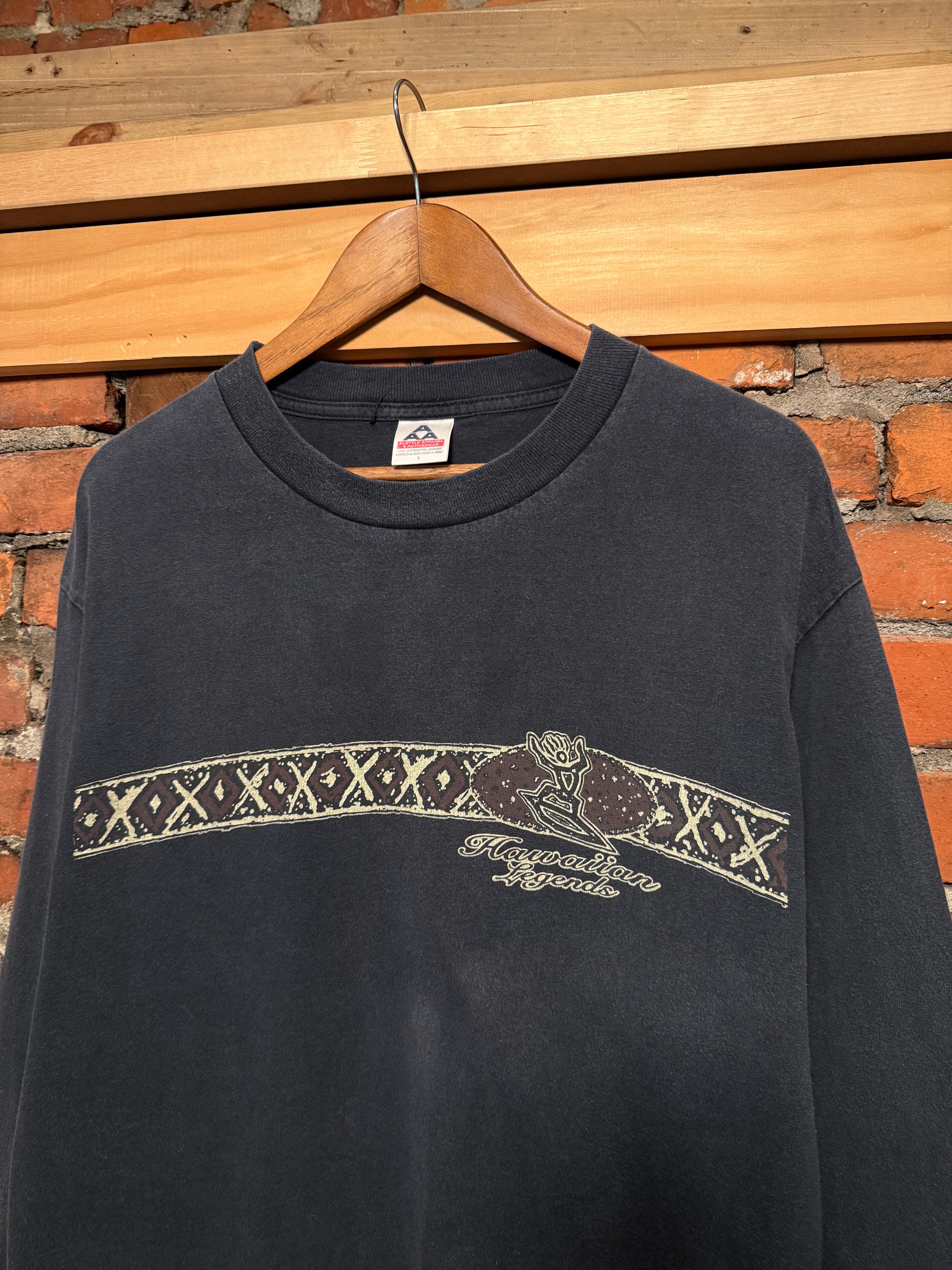 Vintage Hawaiian Legends Longsleeve Surf Shirt (L)