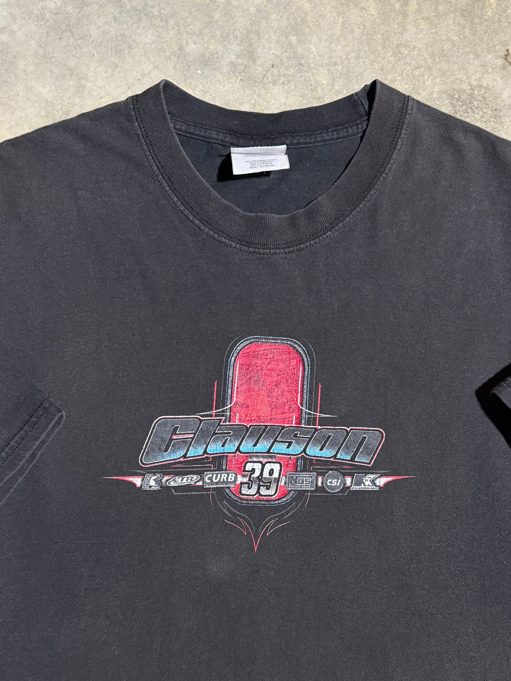2000s Curb Records Sprint Car Double Sided Shirt (XL)