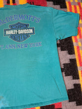 Load image into Gallery viewer, Vintage Distressed 90s Harley Davidson Teal Pocket Tee (XL)
