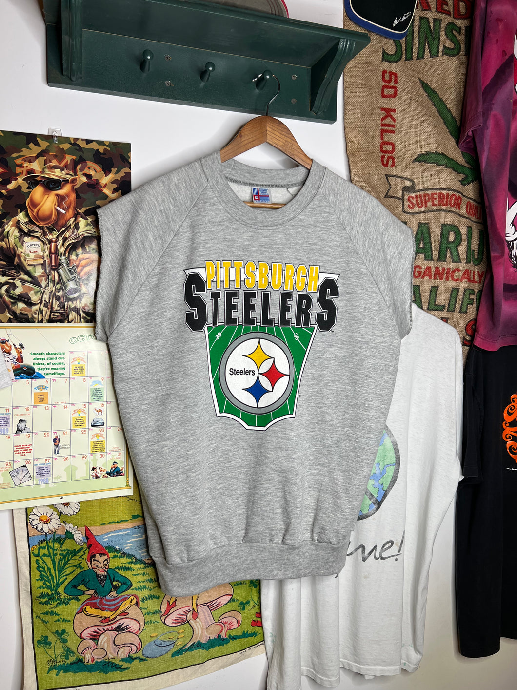 Vintage Steelers Cutoff Sweatshirt (XL)