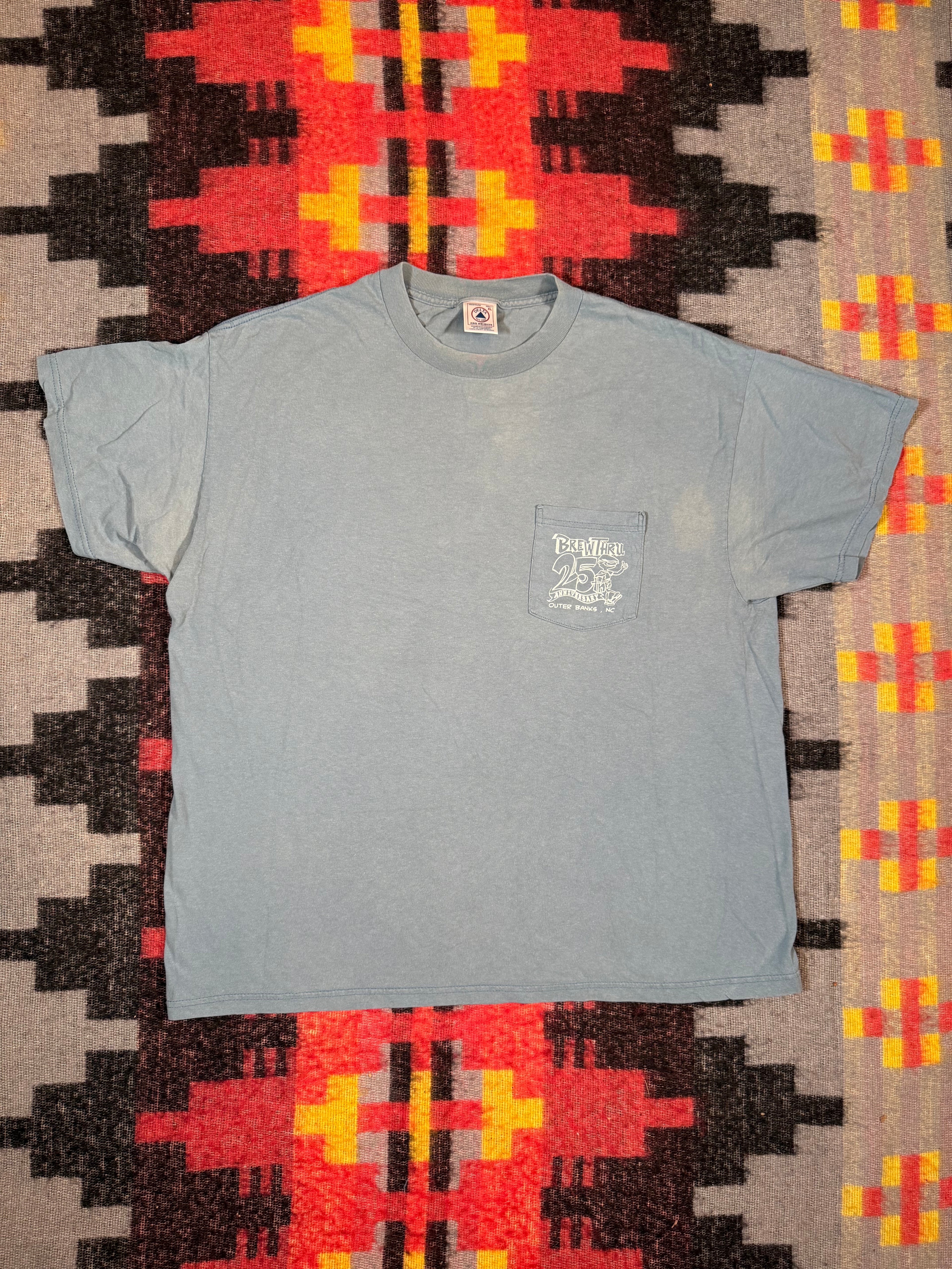 Vintage 2002 Distressed Brew-Thru Shirt (2XL)