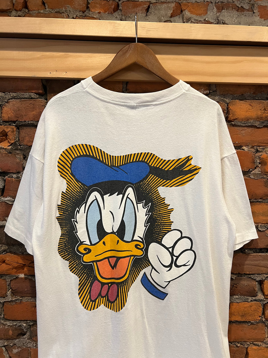 Vintage Angry Donald Duck Double Sided Shirt (XL)