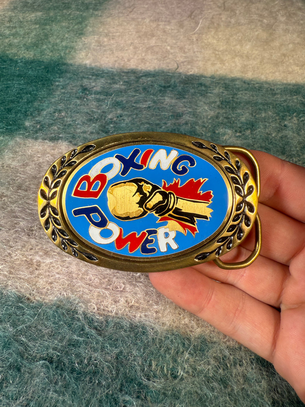 Vintage Boxing Power Belt Buckle
