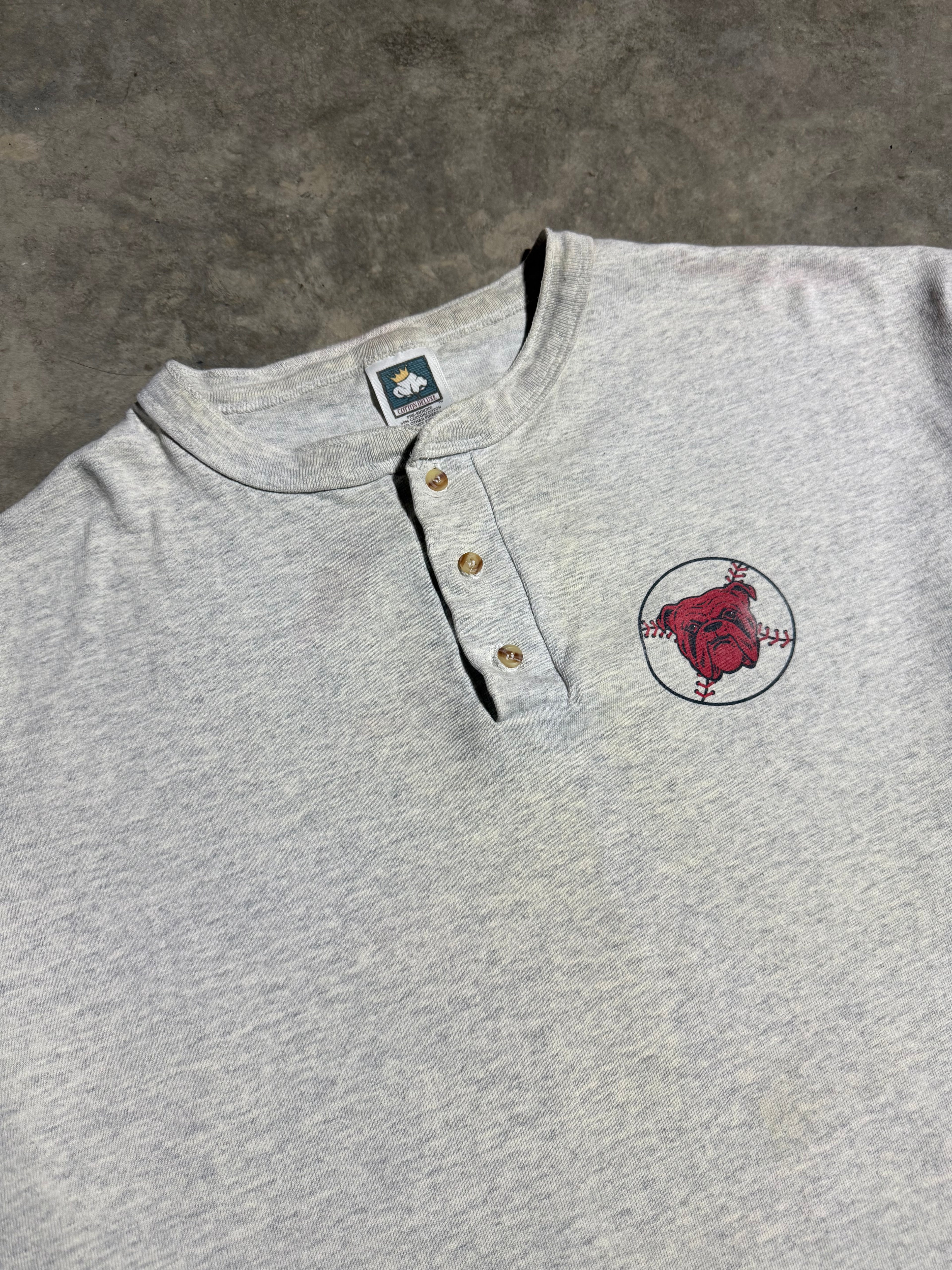 Vintage Red Dog Beer Henley T-Shirt (XL)