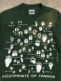 Vintage 90s Footprints of Canada Faded T-Shirt (M)