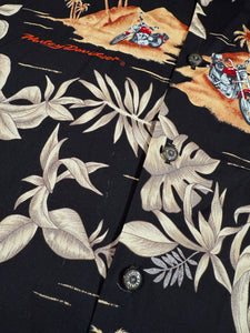 Harley Davidson Motorcycle Hawaiian Shirt (L)