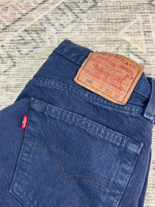 Vintage 90s Levi’s 505 Blue Button Fly Jeans (29x36)