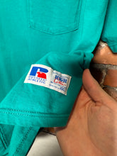 Load image into Gallery viewer, Vintage 90s Russell Athletic Teal Heavyweight Pocket Tee (XXL)
