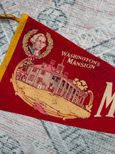 Load image into Gallery viewer, Vintage 50s/60s Washington’s Mansion Mt Vernon Pennant (29inch)
