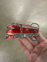 Load image into Gallery viewer, Vintage Red Train Belt Buckle
