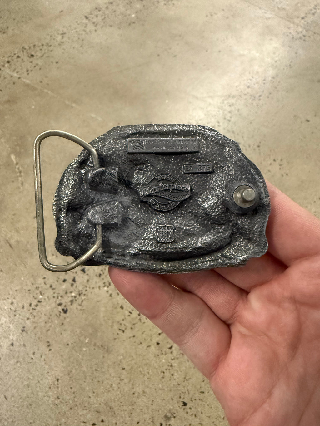 Vintage Baseball Equipment Belt Buckle