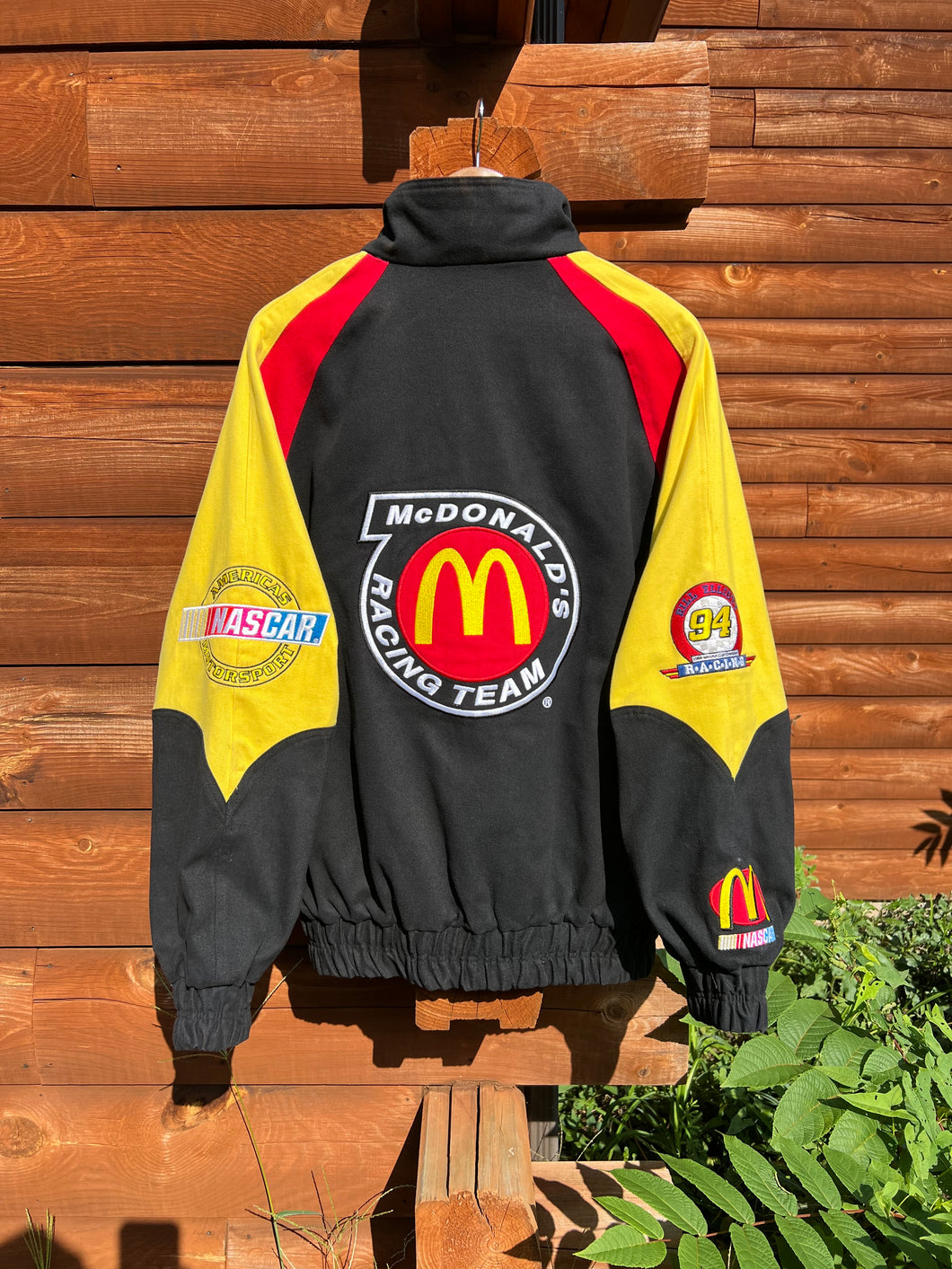 Vintage McDonalds Nascar Logo Athletic Racing Jacket (M)