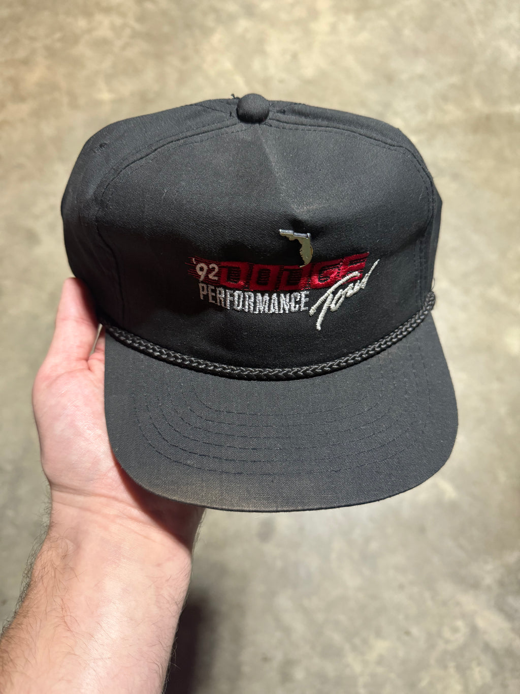 Vintage 1992 Dodge Performance Tour Faded Snapback Hat