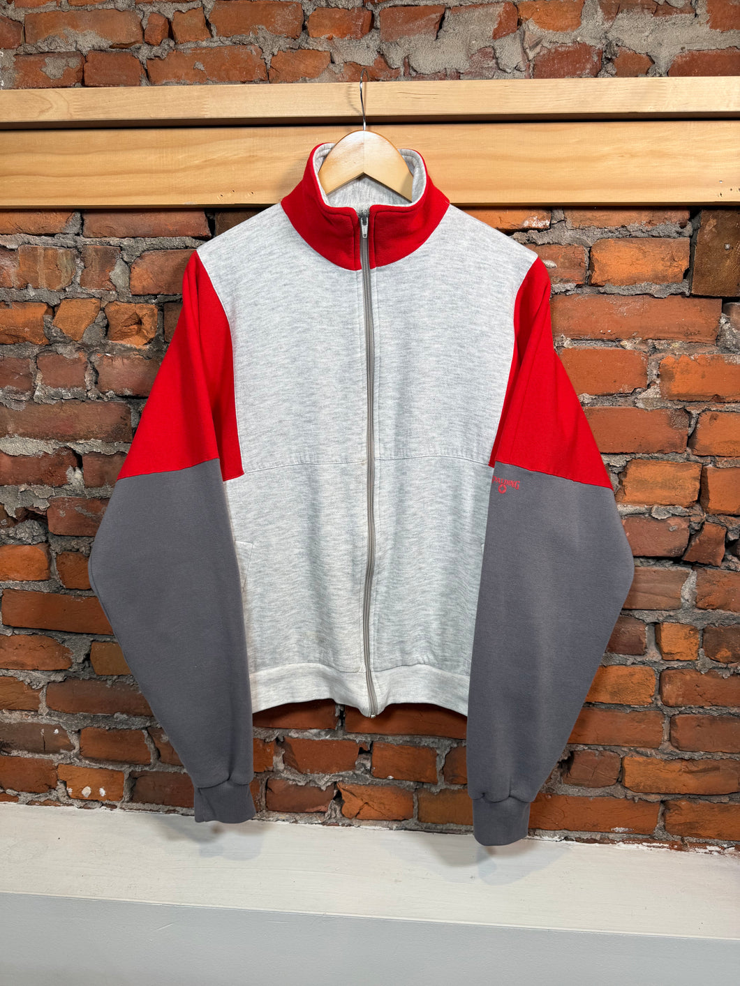 Vintage 80s Spalding Zip Up Sweatshirt (XL)
