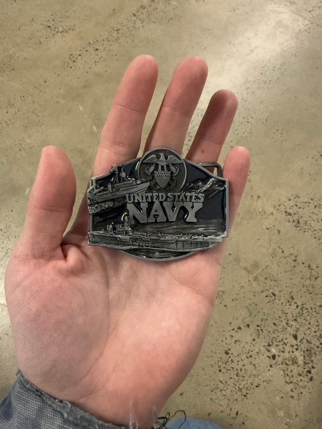 Vintage United State Navy Belt Buckle