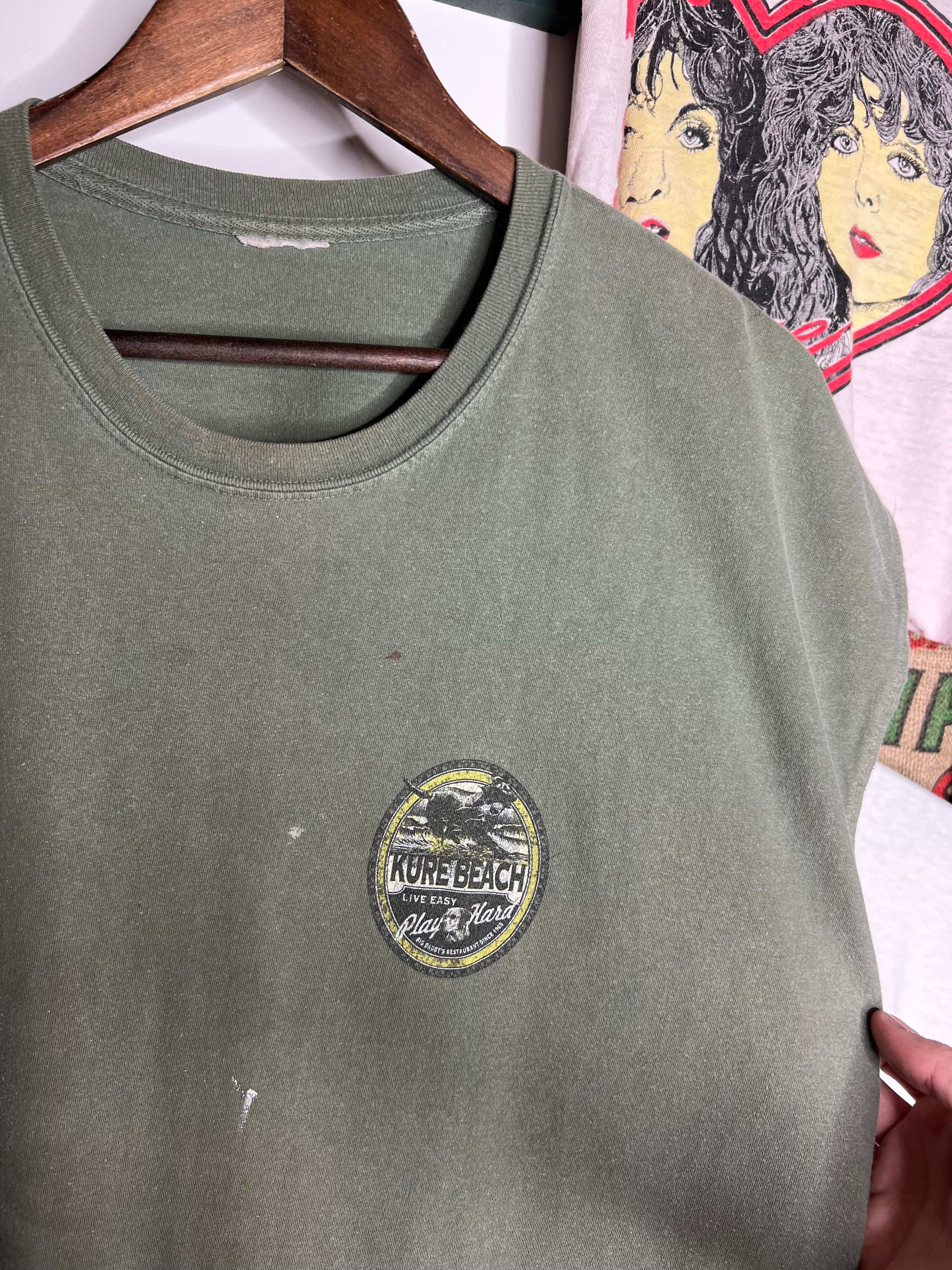 Vintage Kure Beach Dog Cutoff Tee (XL/2XL)