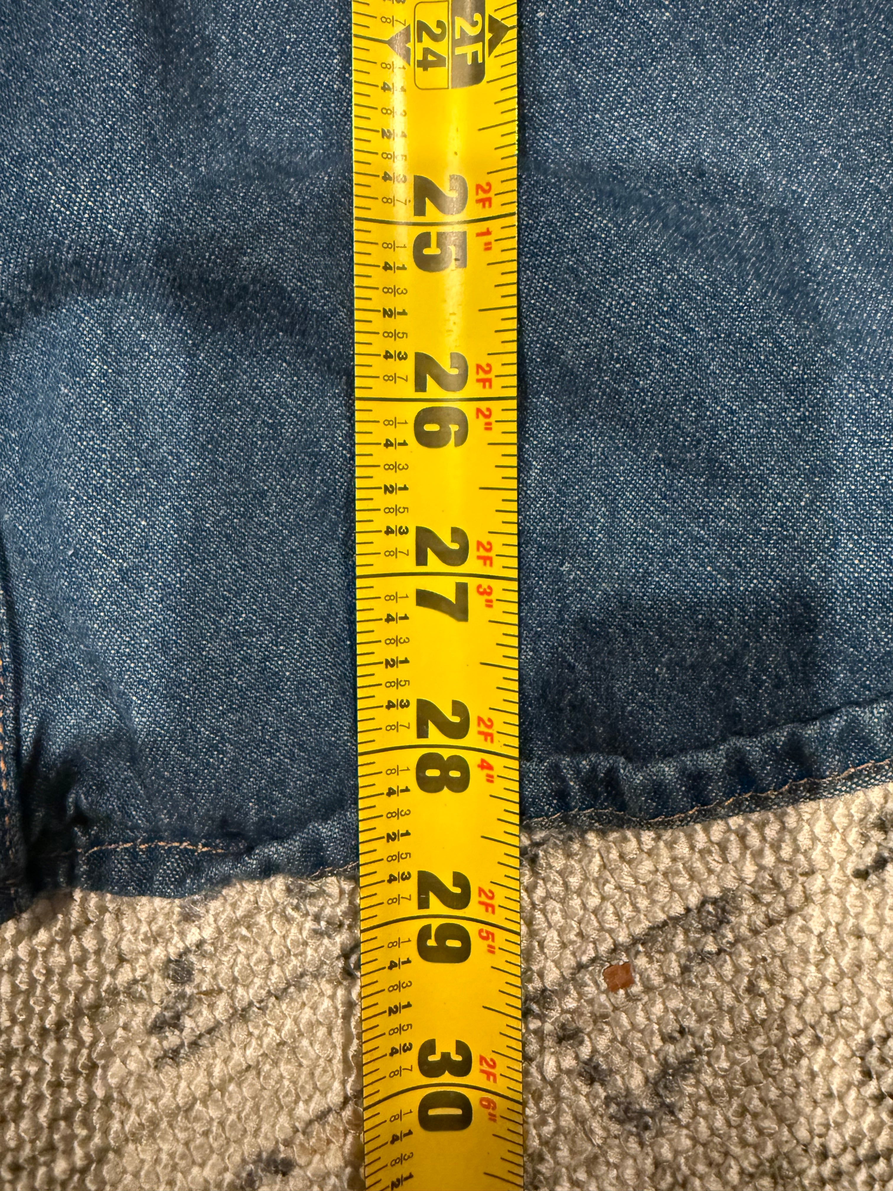 Vintage Plains Pearl Snap Denim Shirt (M)