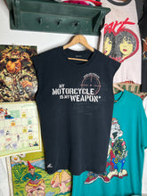 Load image into Gallery viewer, Vintage My Motorcycle is My Weapon Shirt (L)
