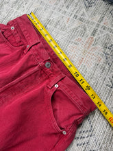 Load image into Gallery viewer, Vintage 90s Levi’s 501 Red Jeans (28x34)
