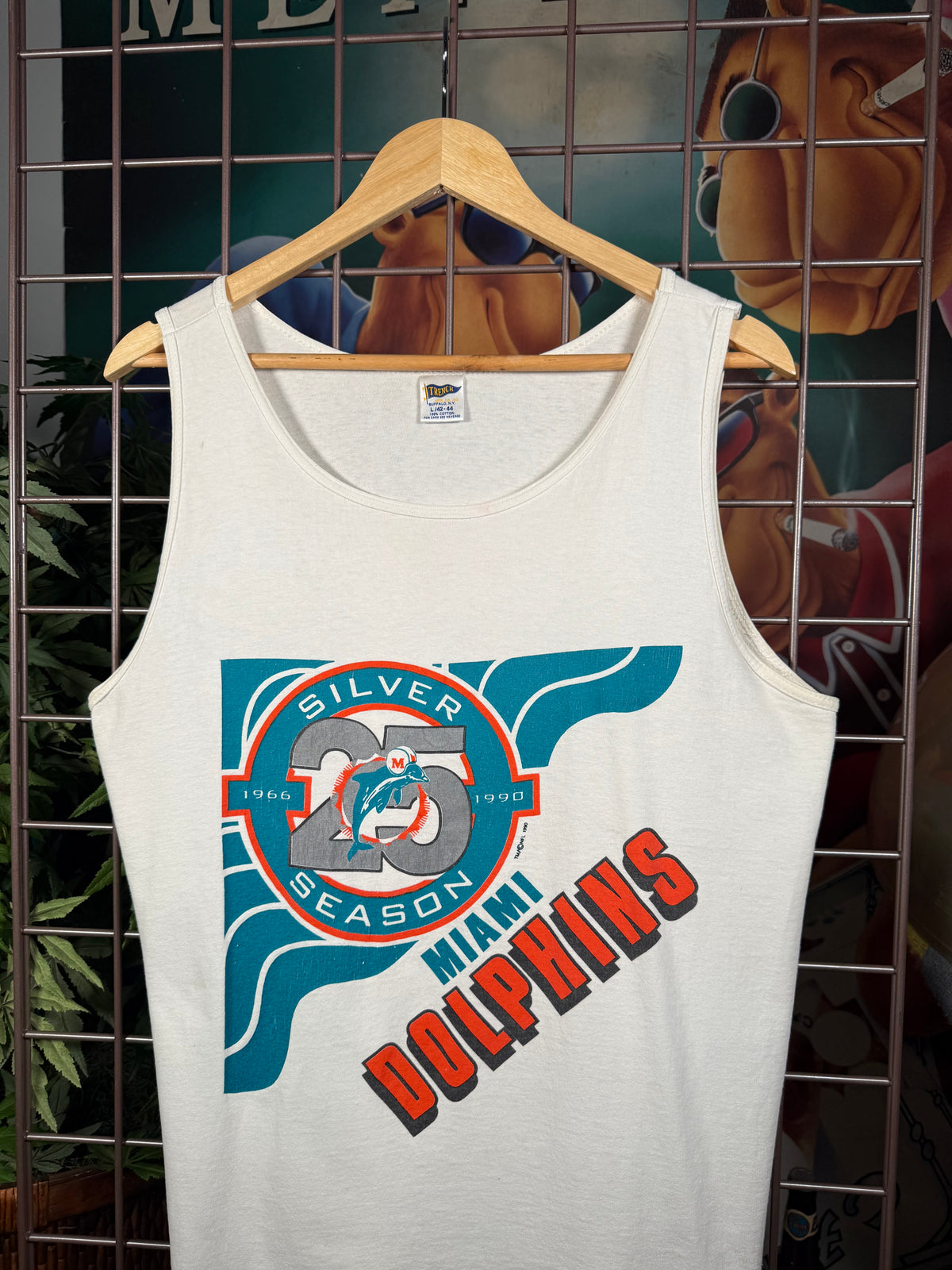 Vintage 1990 Miami Dolphins Tank Top (L)