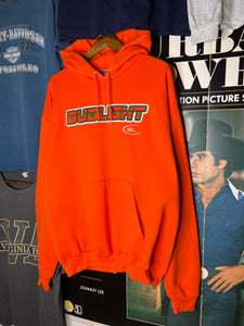 Early 2000s Orange Bud Light Champion Hoodie (XL)