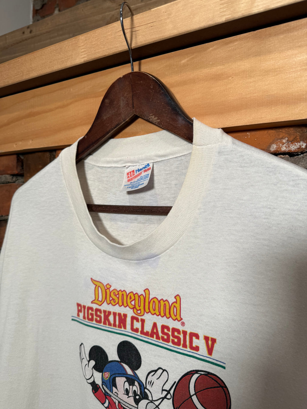 Vintage 1994 Disneyland Pigskin Classic OSU Vs Fresno Football Game Tee (2XL)