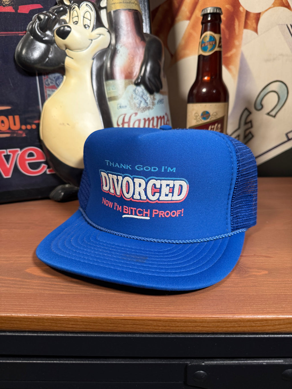 Vintage “Thank God I’m Divorced” Trucker Hat