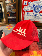 Load image into Gallery viewer, Vintage Budweiser Kit of Beers Trucker Hat

