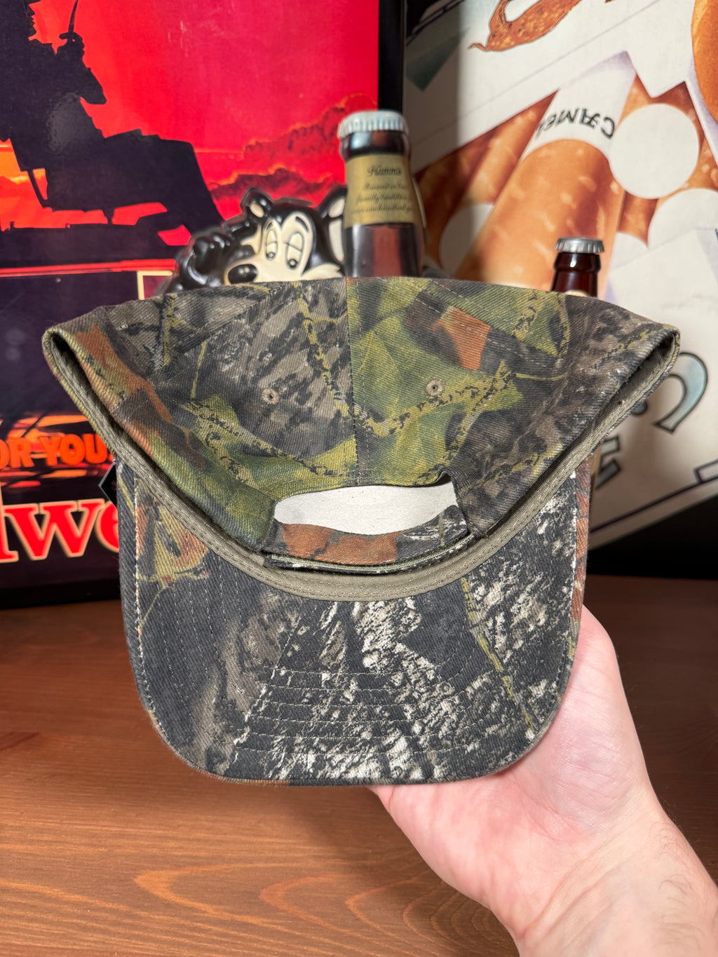 Vintage Crows Seed Mossy Oak Camo K Products Hat