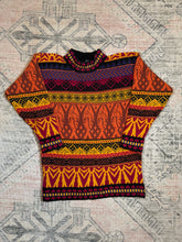 Load image into Gallery viewer, Vintage 80s Pasta Fish Pattern Sweater (WM)
