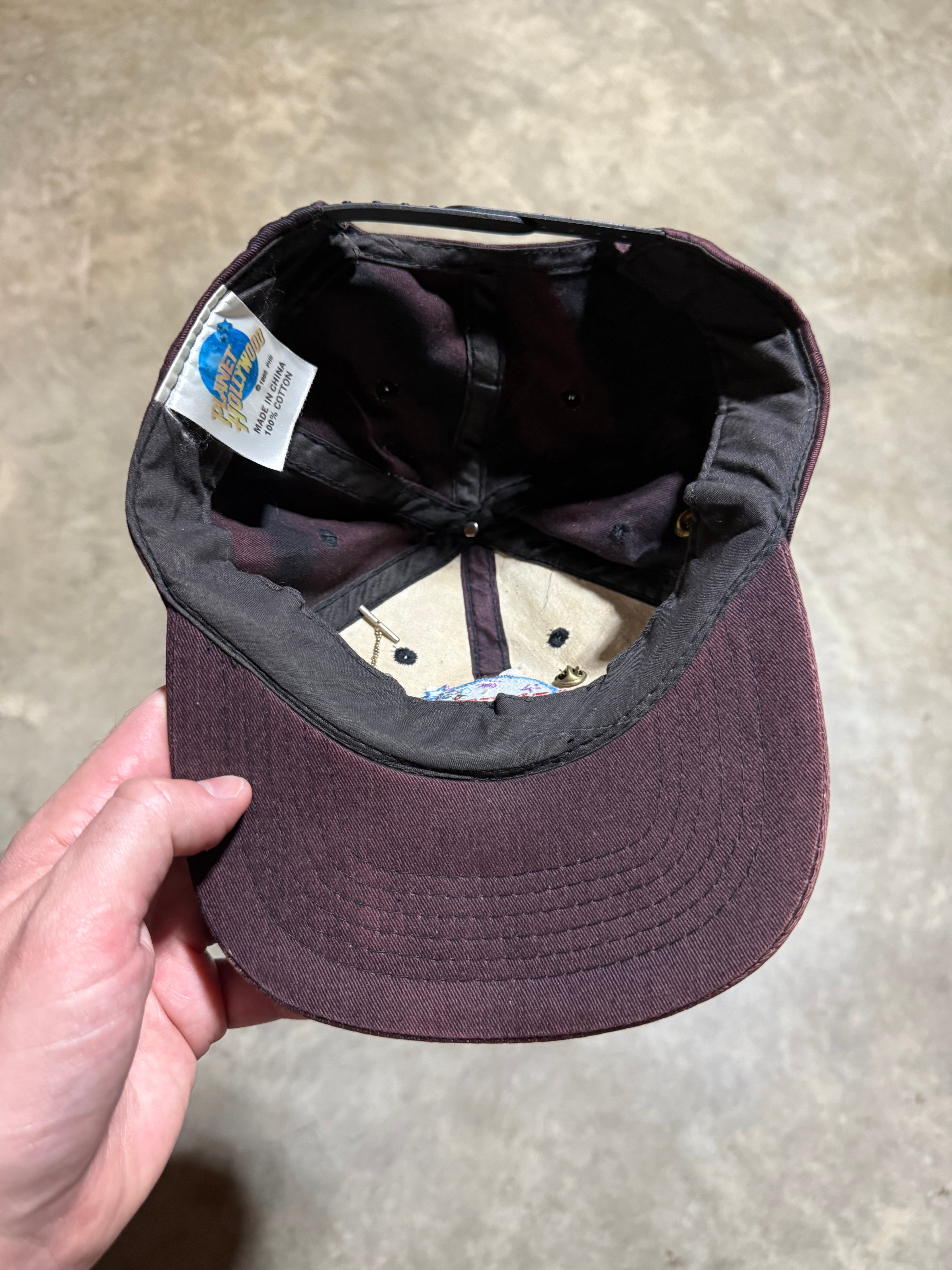 Vintage Planet Hollywood Hat with Pins