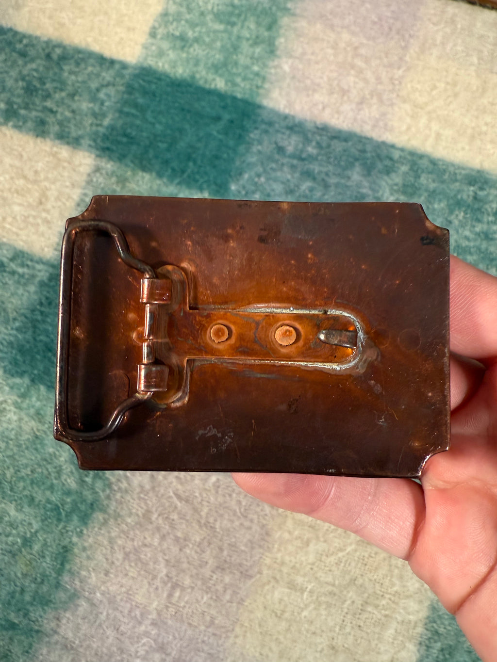 Vintage Tall In The Saddle Cowboy Belt Buckle