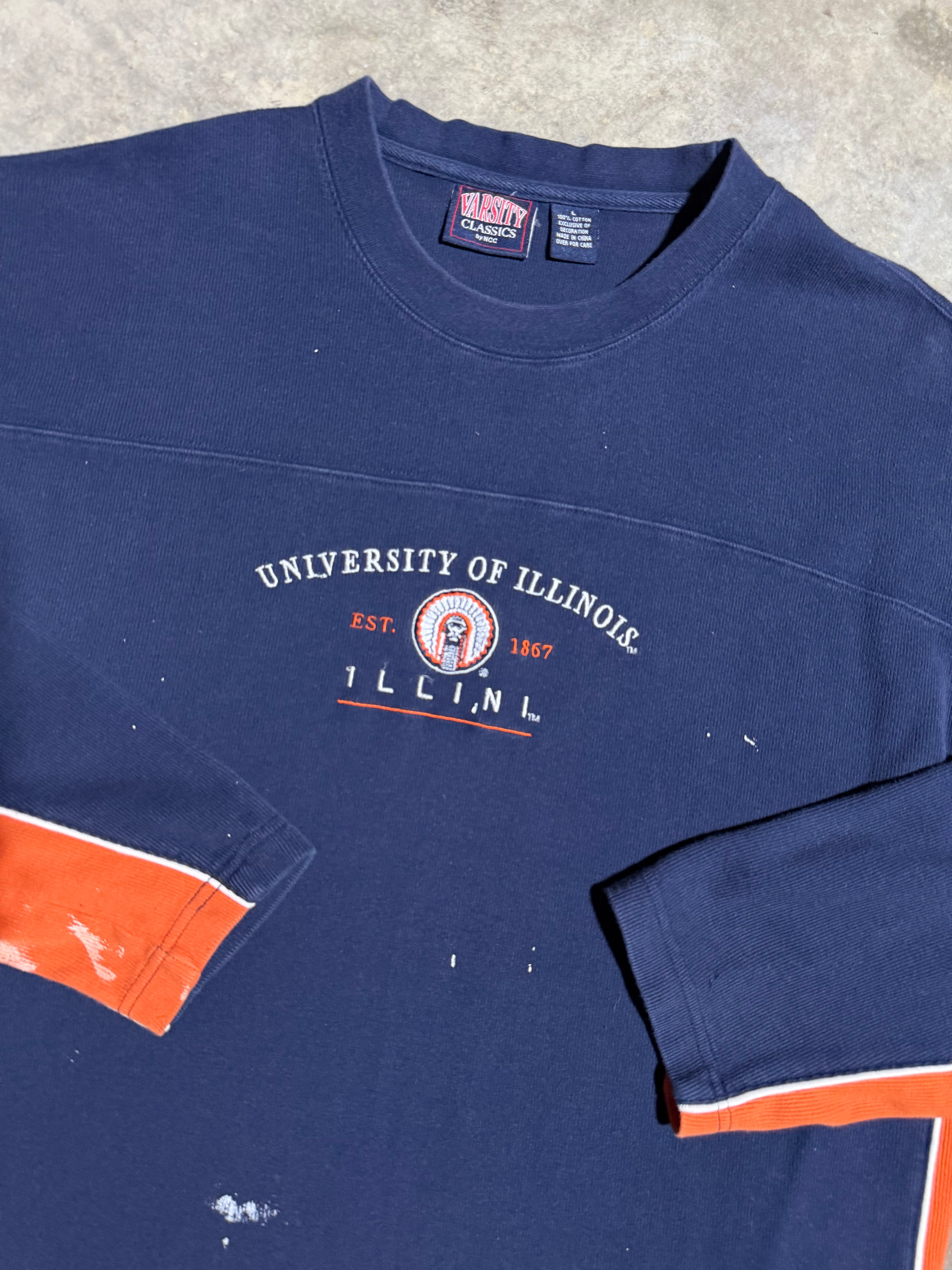 Vintage University of Illinois Crewneck (L)