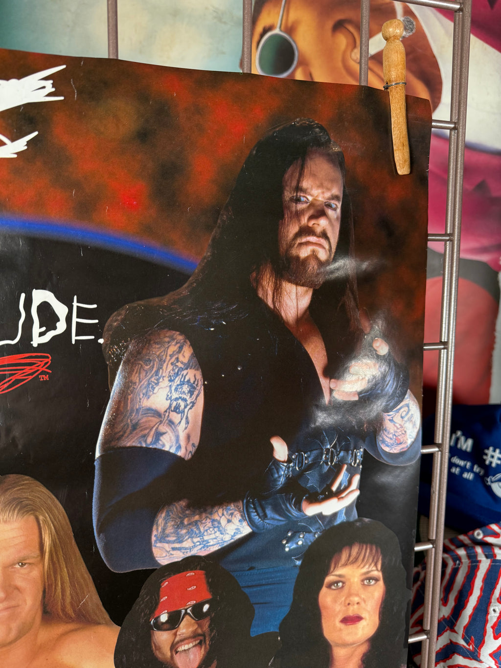 Vintage 1999 WWF Superstars Poster (22x34inch)