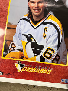 Vintage Jaromir Jagr Pittsburgh Penguins Poster (22x28inch)