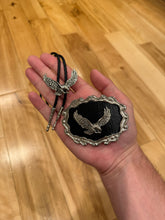 Load image into Gallery viewer, Vintage Soaring Eagle Belt Buckle + Bolo Tie Combo
