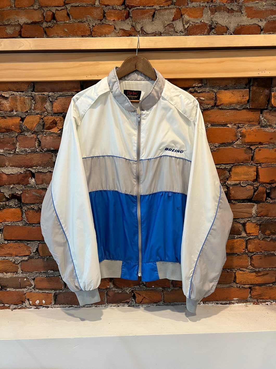 Vintage Boeing Zip Up Lightweight Jacket (XL)