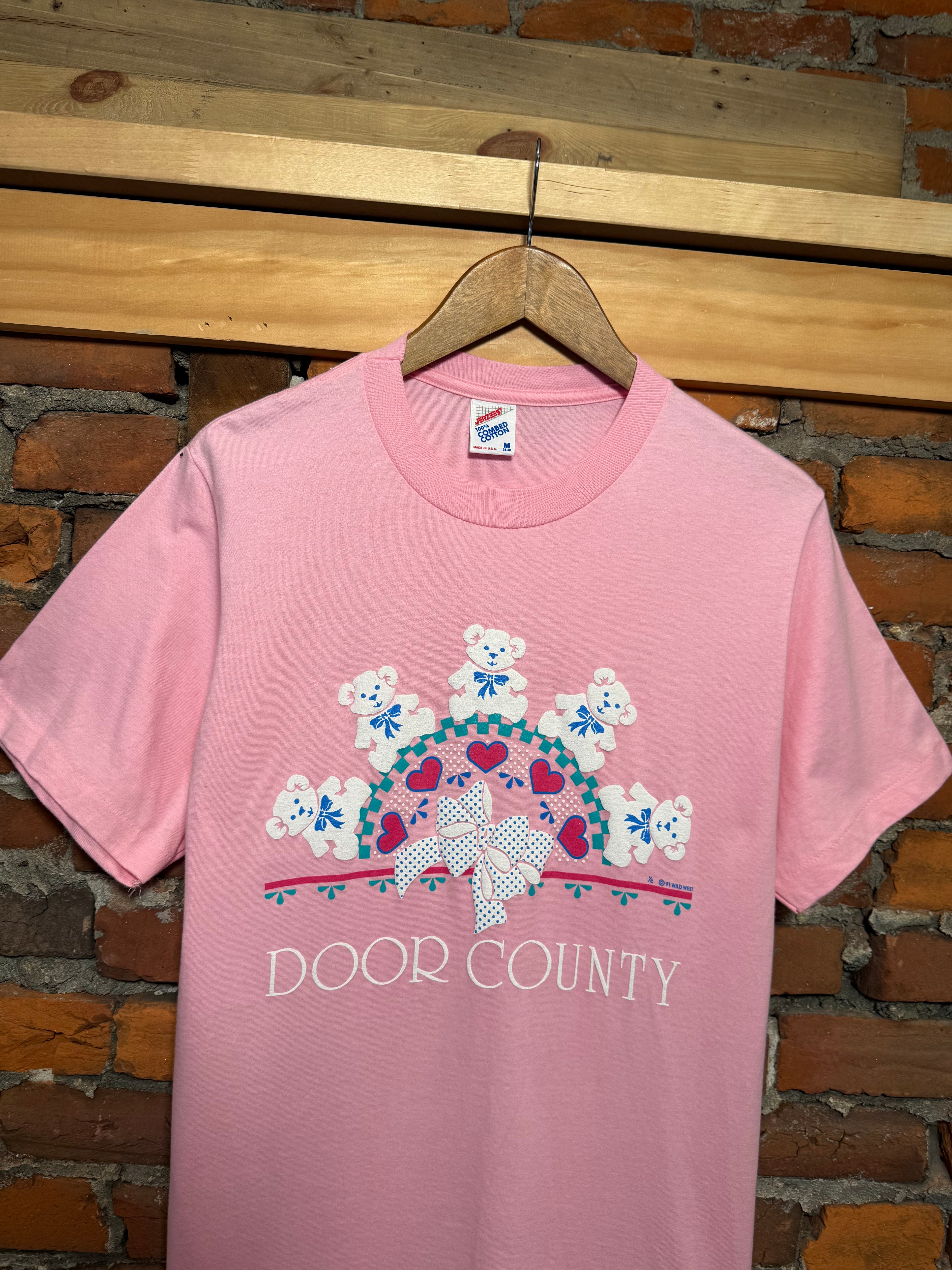 Vintage 1991 Door County Bears Puffy Print Shirt (M)