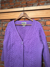 Load image into Gallery viewer, Vintage Purple Merino Wool Knit Sweater (WXL)
