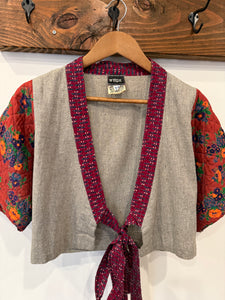 Vintage Women’s Quilted Front Tie Shirt (WM)