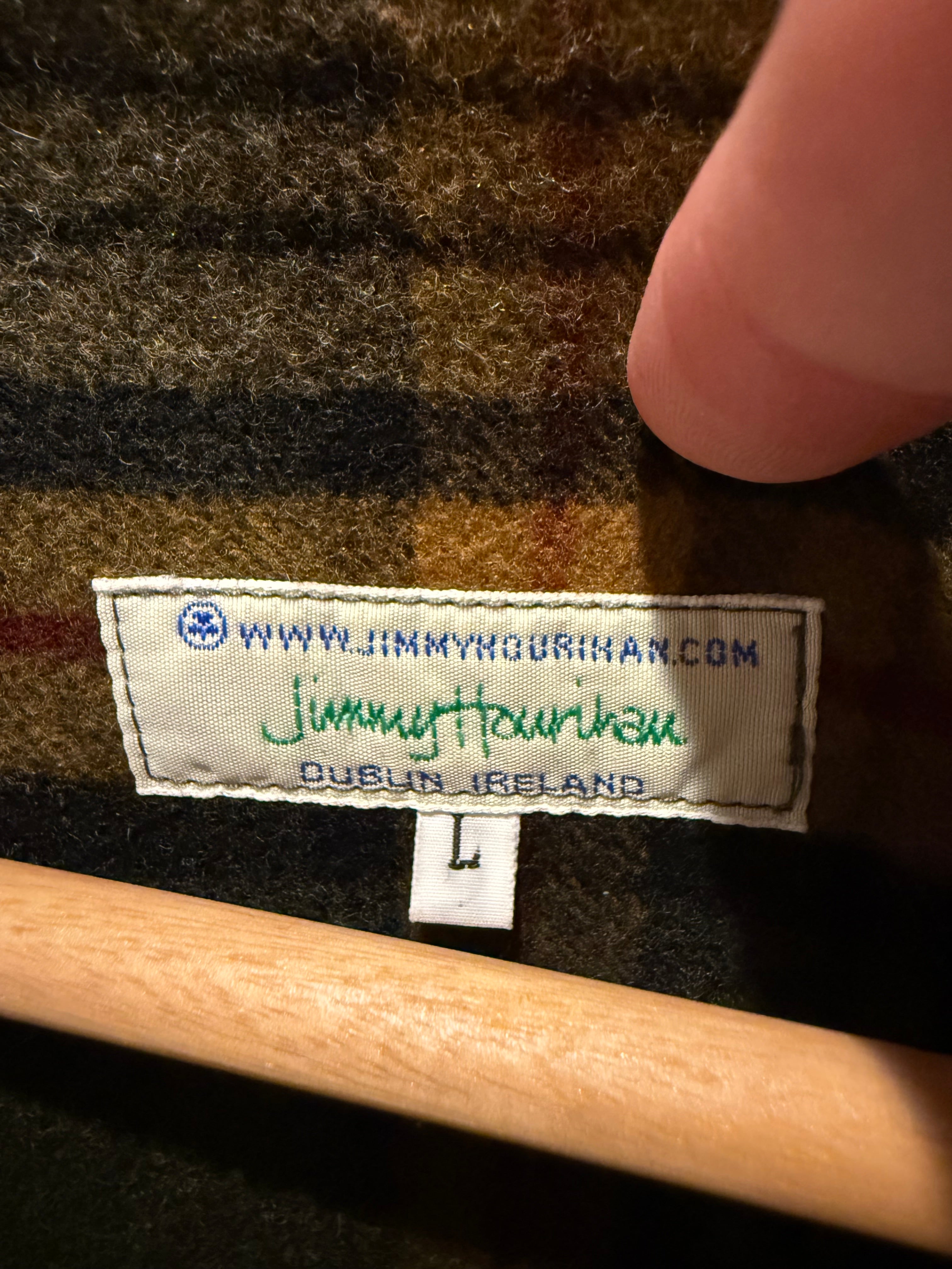 Jimmy Hourihan Wool Plaid Interior Vest (L)